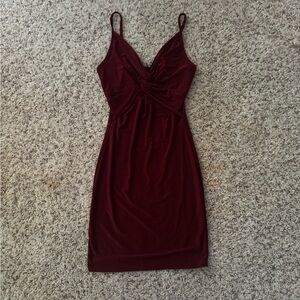 Windsor Deep Red Mini Dress